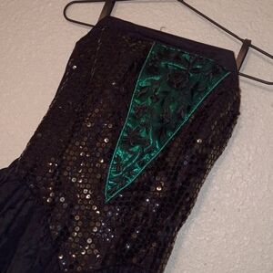 Y2K Retro USA Formal Prom 80s Gown Sequins Gunne Sax 8 Flare Retro